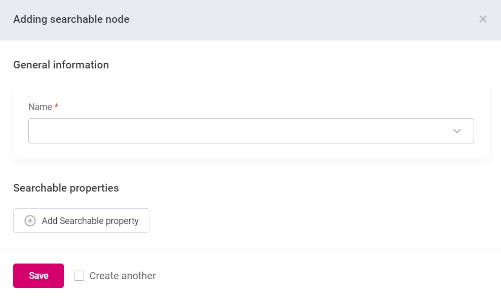 configuring full text search adding searchable node