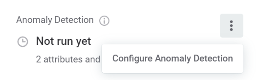 Configure anomaly detection