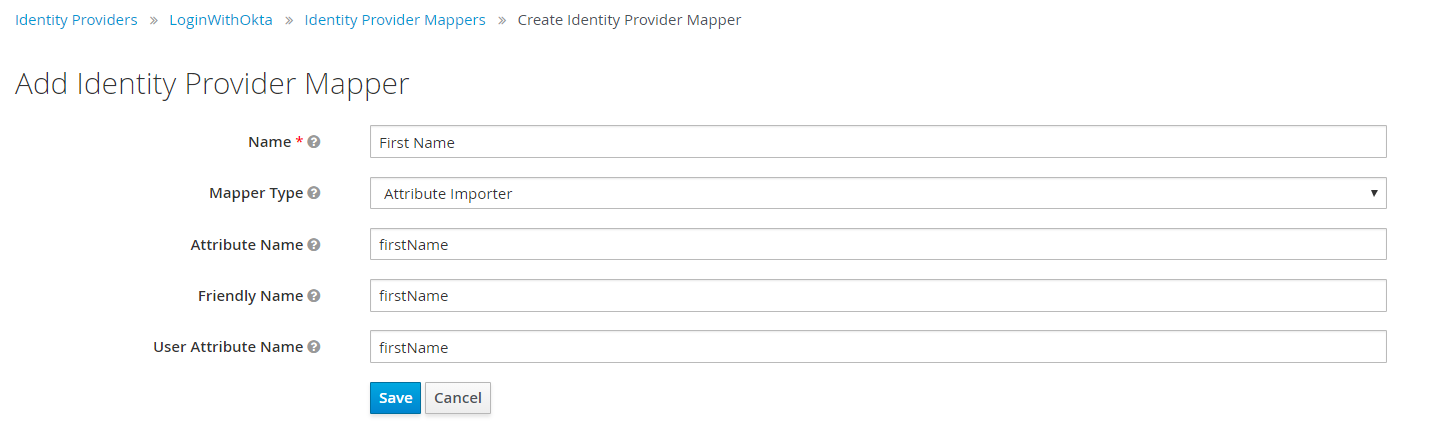 okta integration add identity provider mapper