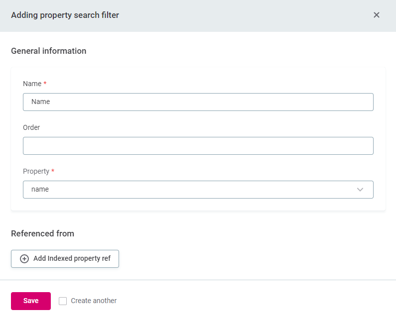 configuring full text search adding property search filter