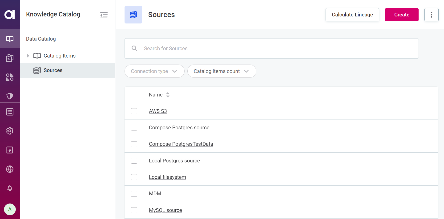 Sources tab