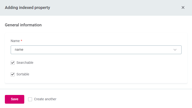 configuring full text search add indexed property name
