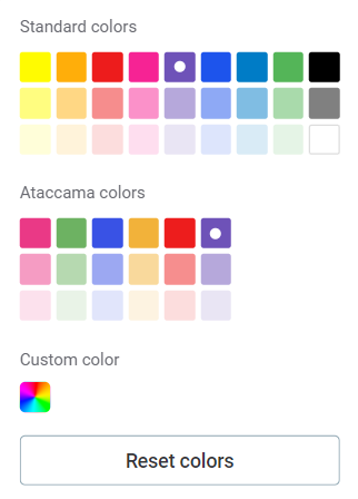 build a visualization configure custom attributes custom color menu 14.5.3