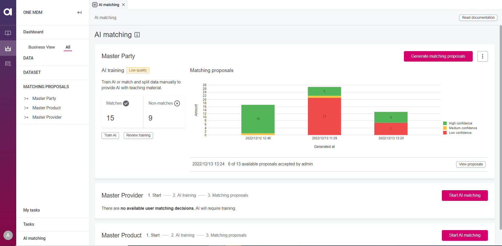 ataccama 14.1.0 release notes mdm ai matching