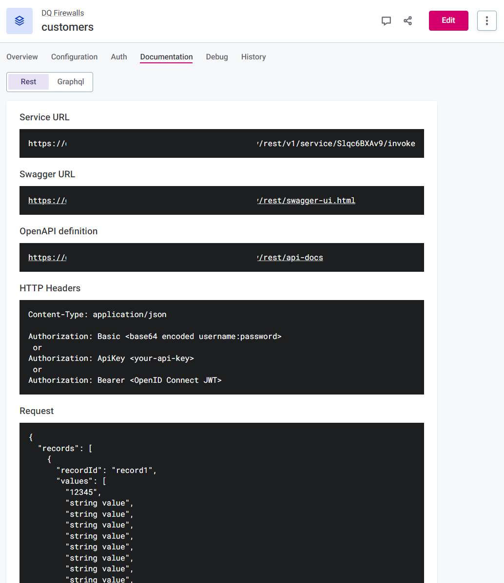 REST parameters