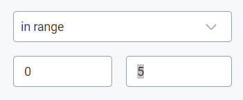 dashboards filters enter values numeric attributes range