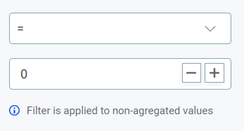 dashboards filters enter values numeric attributes simple comparisons