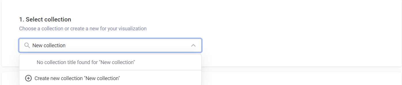 visualizations new visualization new collection