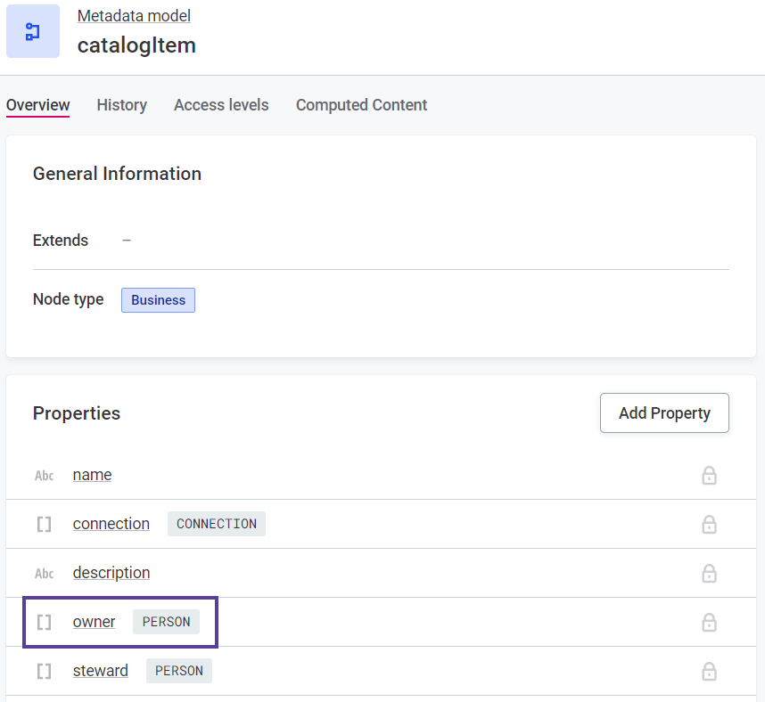 Referenced object example configuration