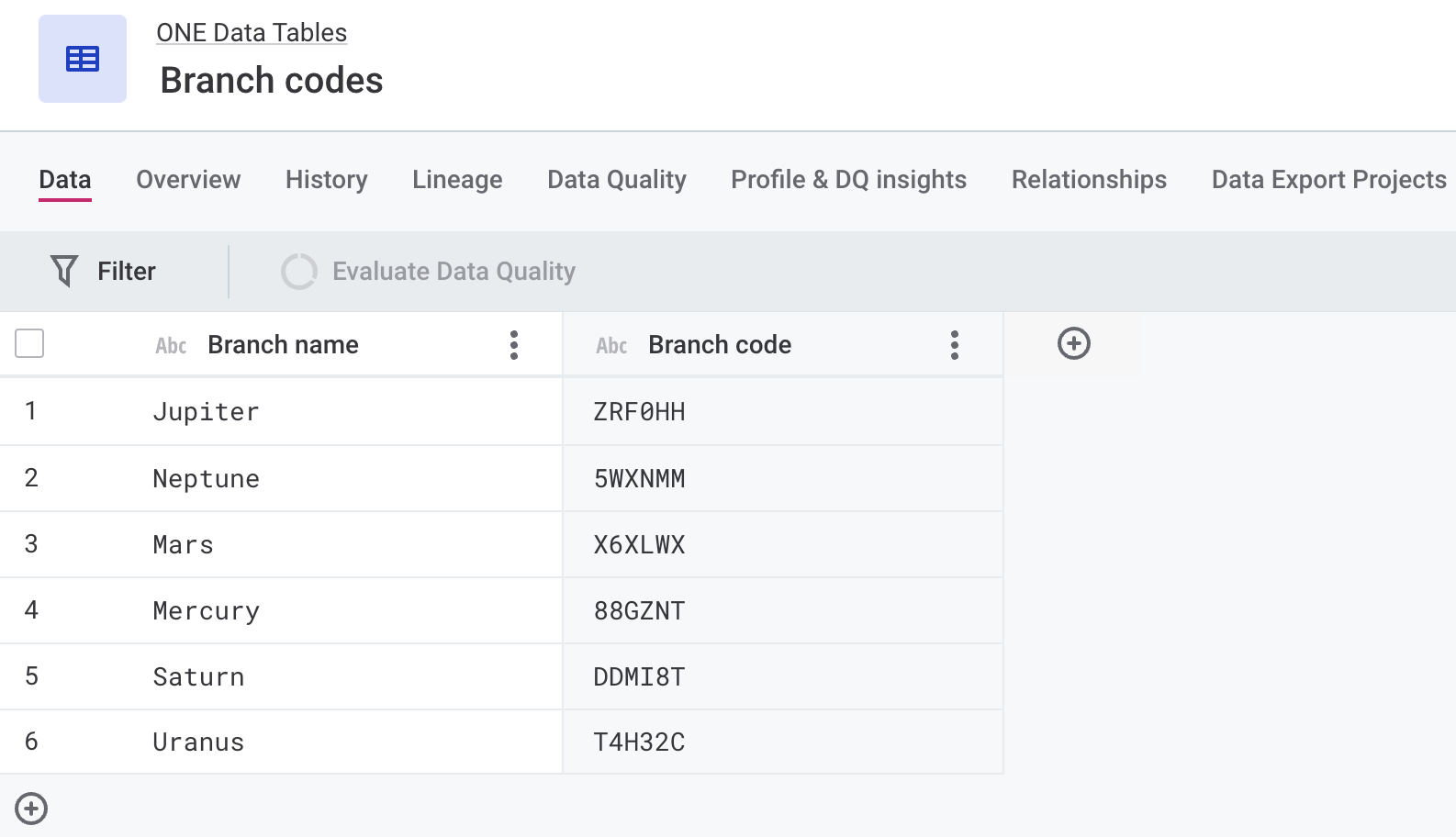 Create reference data