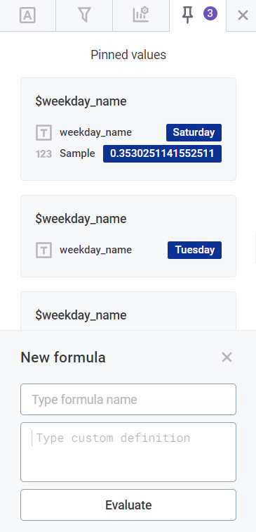 advanced features pinned values formulas formulas add formula type formula