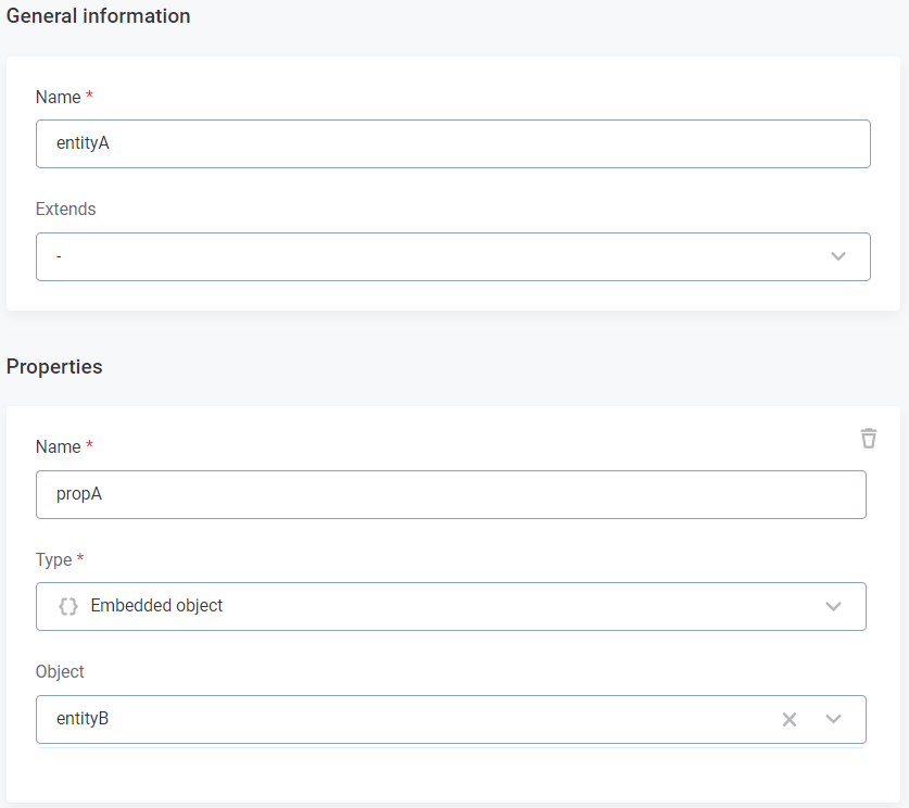 additional embedded entities