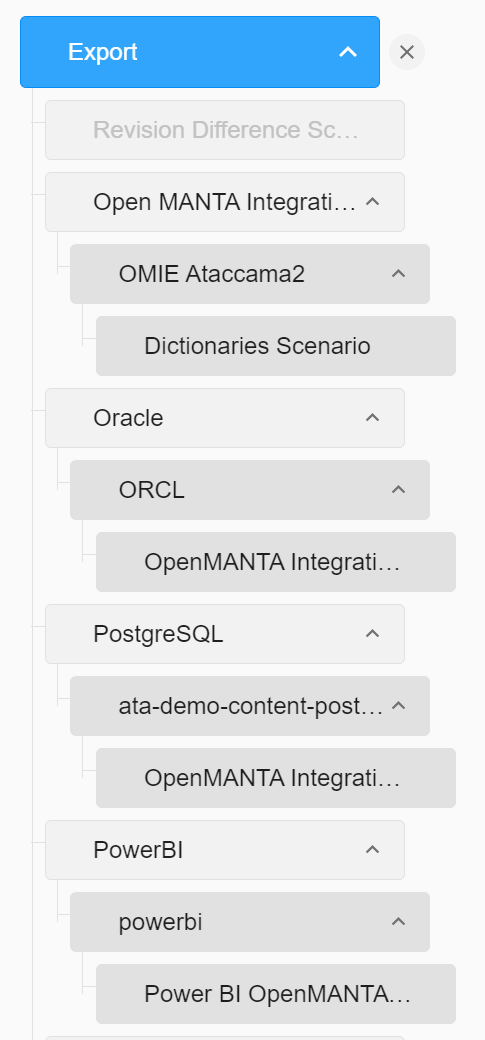 Create export flow in MANTA