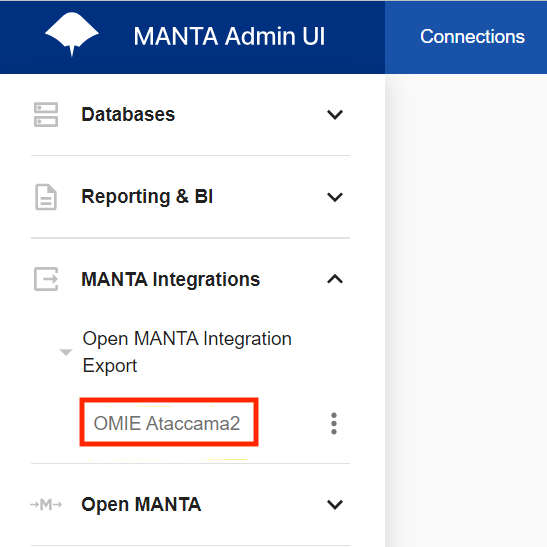 Check MANTA integrations