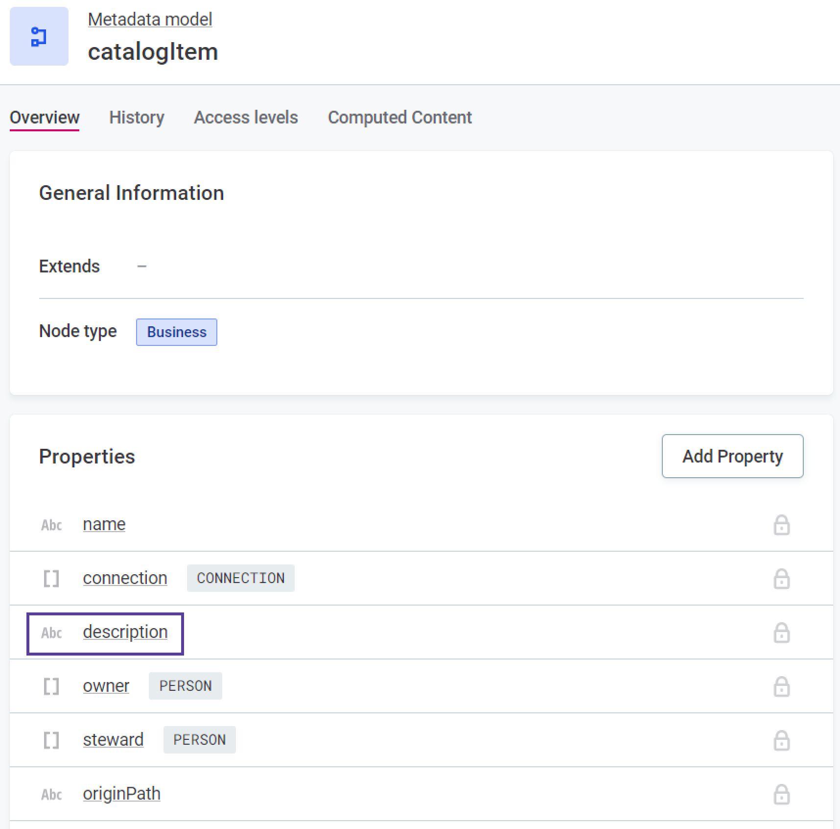 Rich-text property type example configuration