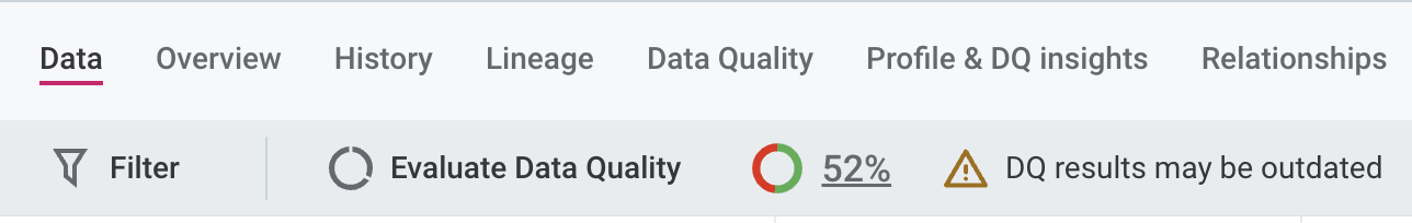 Outdated DQ results error