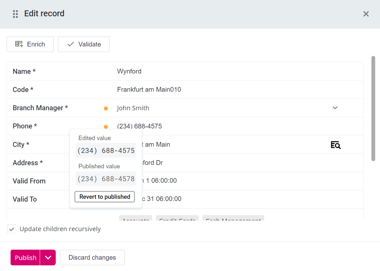 ataccama 14.5.0 release notes rdm revert single record change