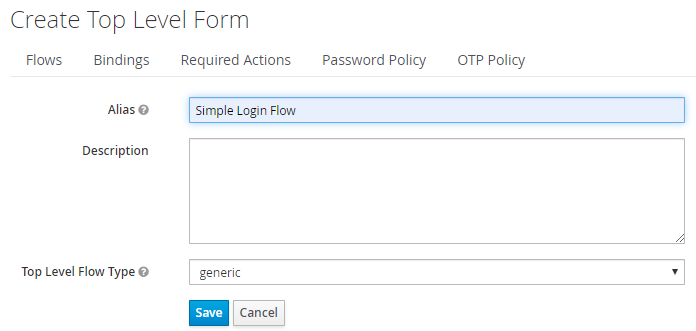 Simple login flow