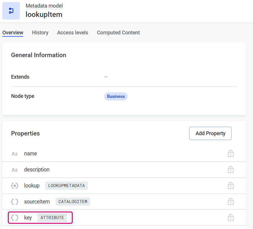 Check property type in Metadata Model