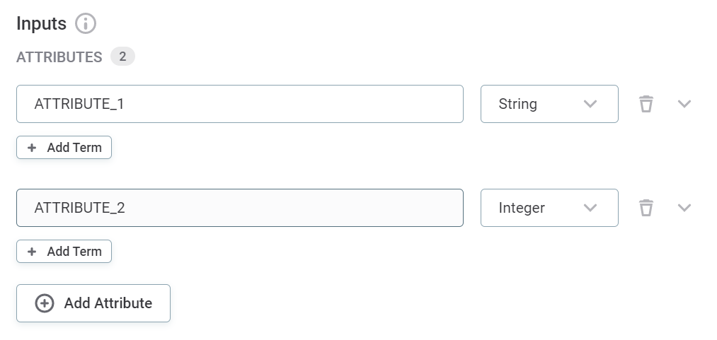 Add rule inputs