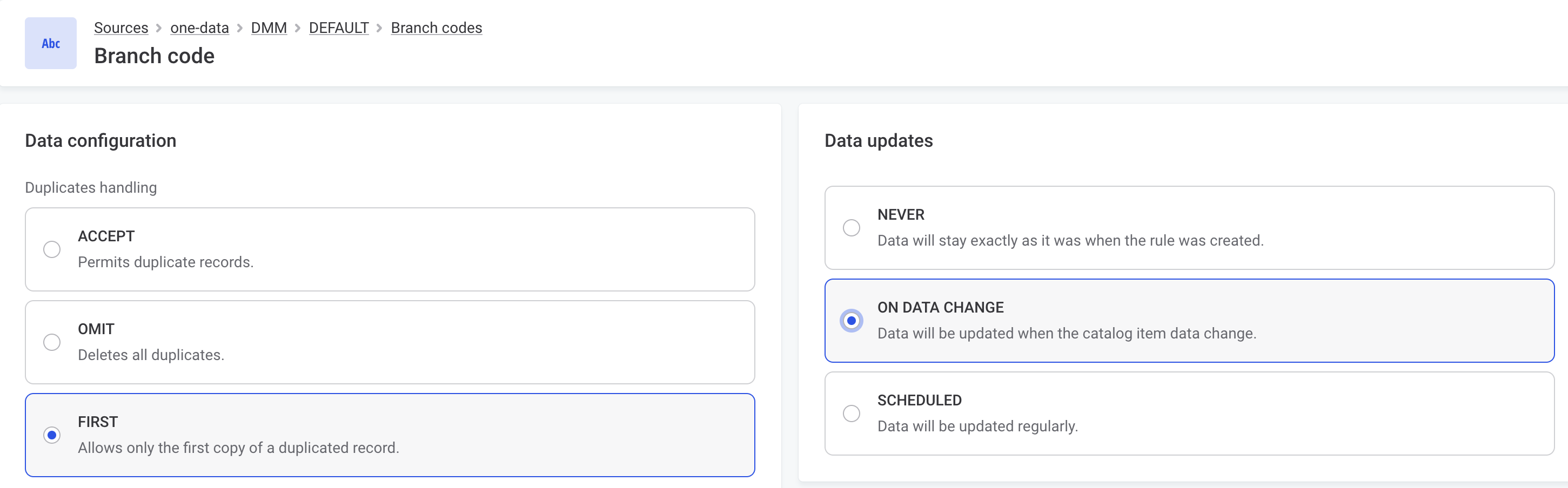 ataccama 14.1.0 release notes dq in one data is from catalog item configure data