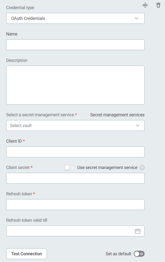 OAuth credentials