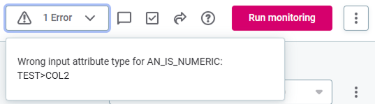 Rule warning in header