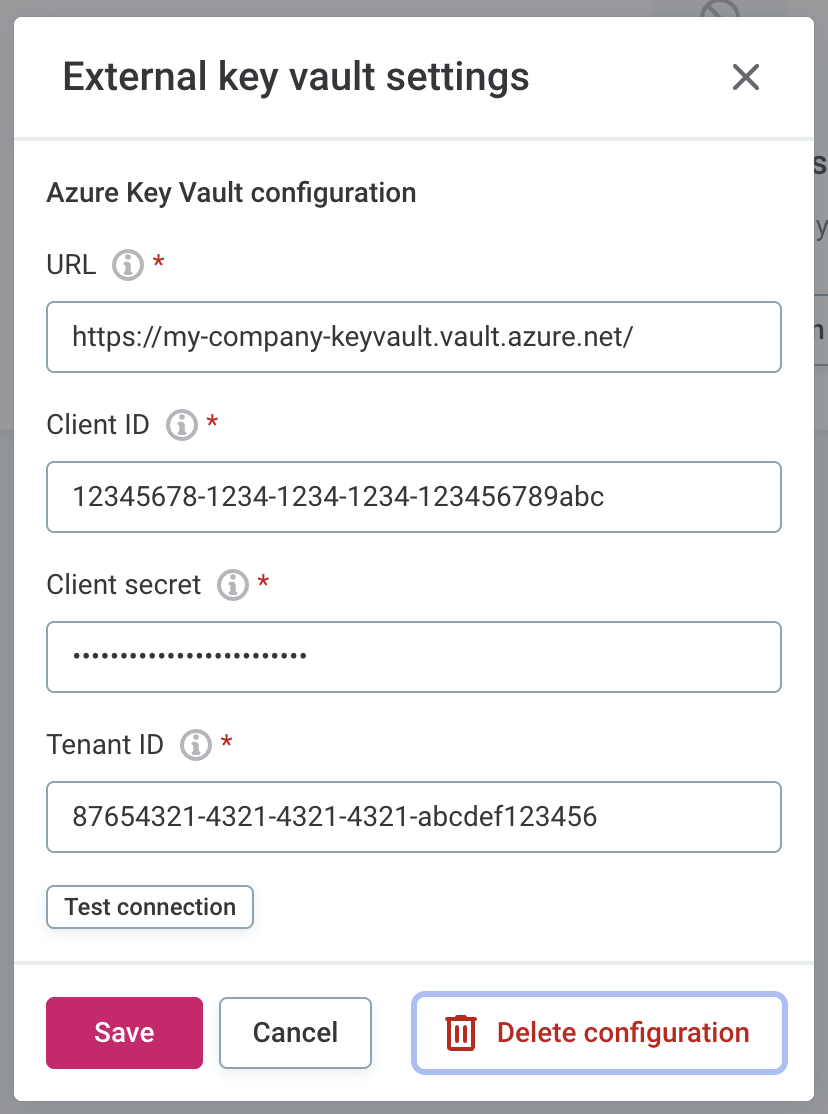 Configure Azure Key Vault