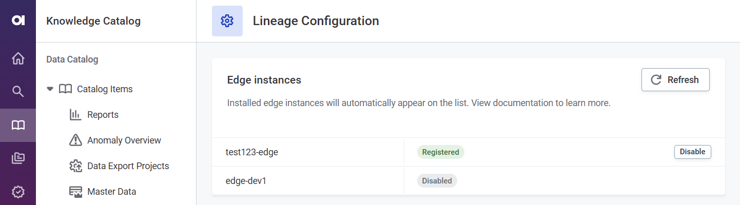 Edge processing in Lineage