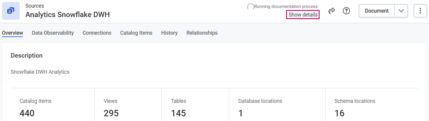 Show documentation flow details