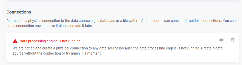 Message in ONE stating that DPE is not running
