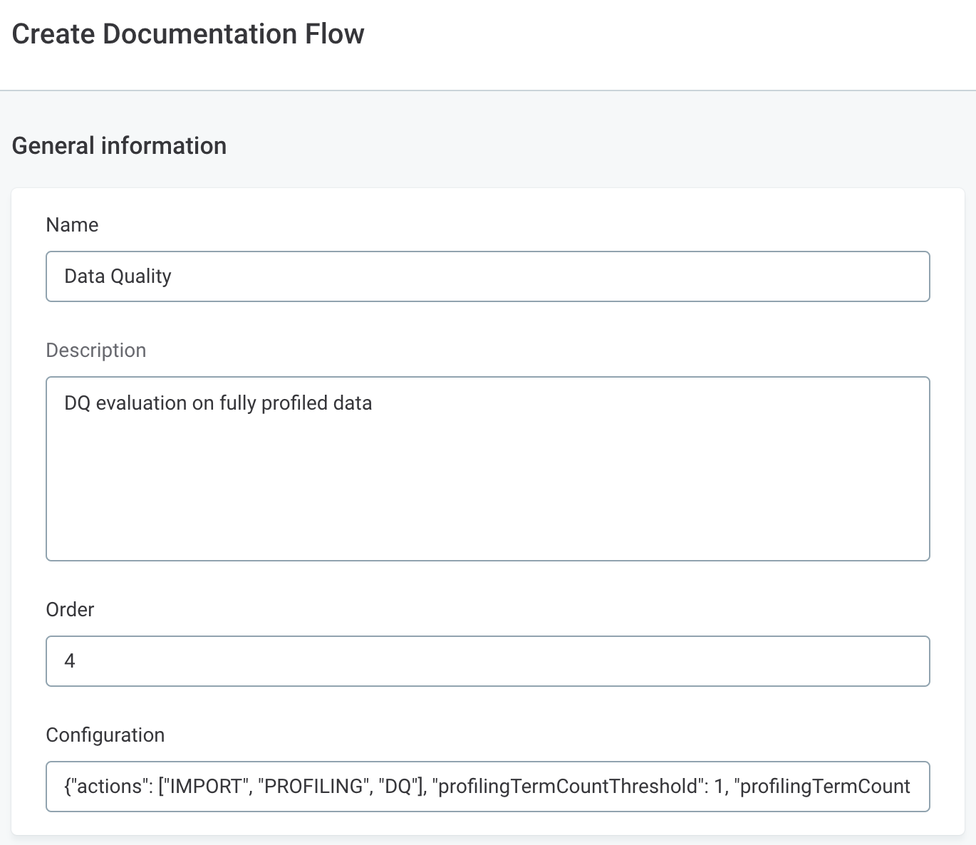 Create new documentation flow