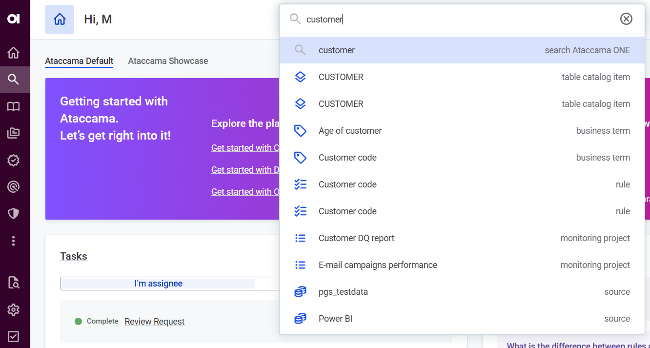 Search in search bar
