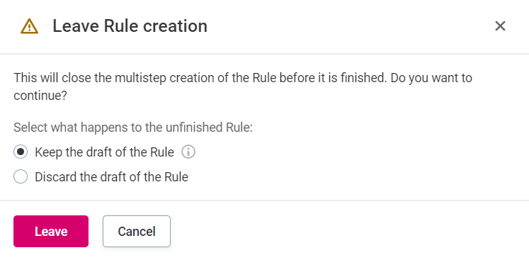 Leave Rule creation