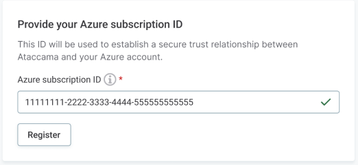 Edit connectivity - Azure Subscription ID