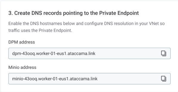 Edit connectivity - DNS records
