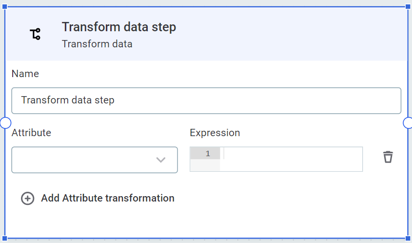 transform data step