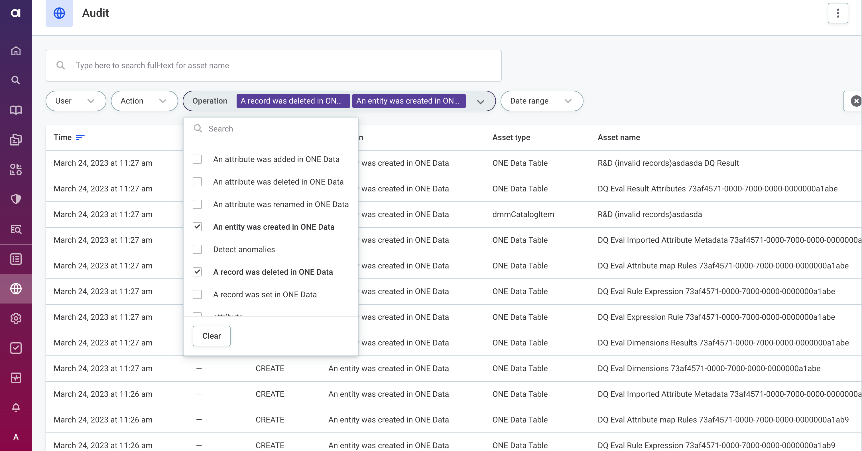 ataccama 14.3.0 release notes get oriented with one data audit logs