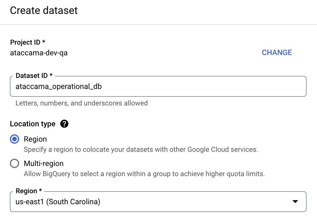 Create dataset