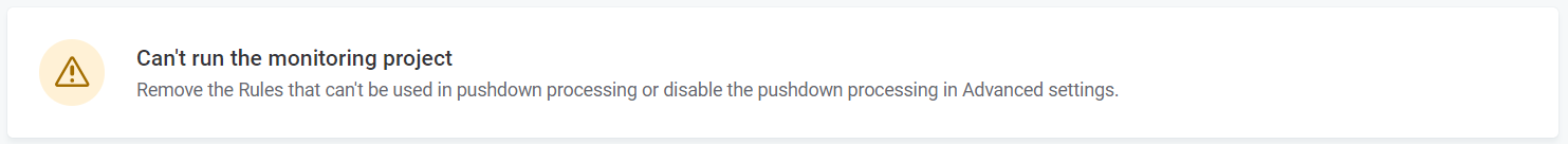 Monitoring can’t be run