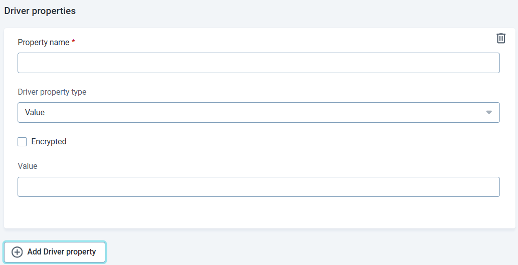 Add driver properties
