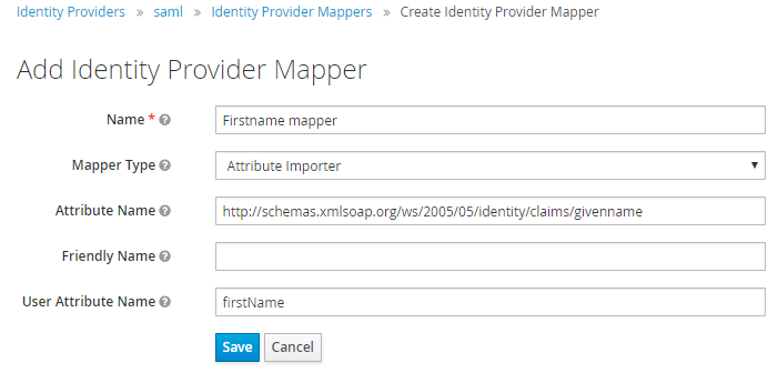 First name mapper