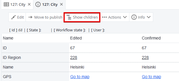 Show children option