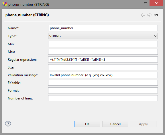 Example Domain Configuration