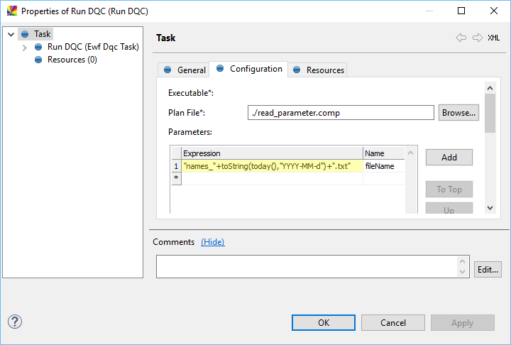 Expression context example