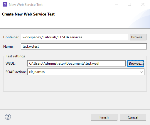 Create new WSDL