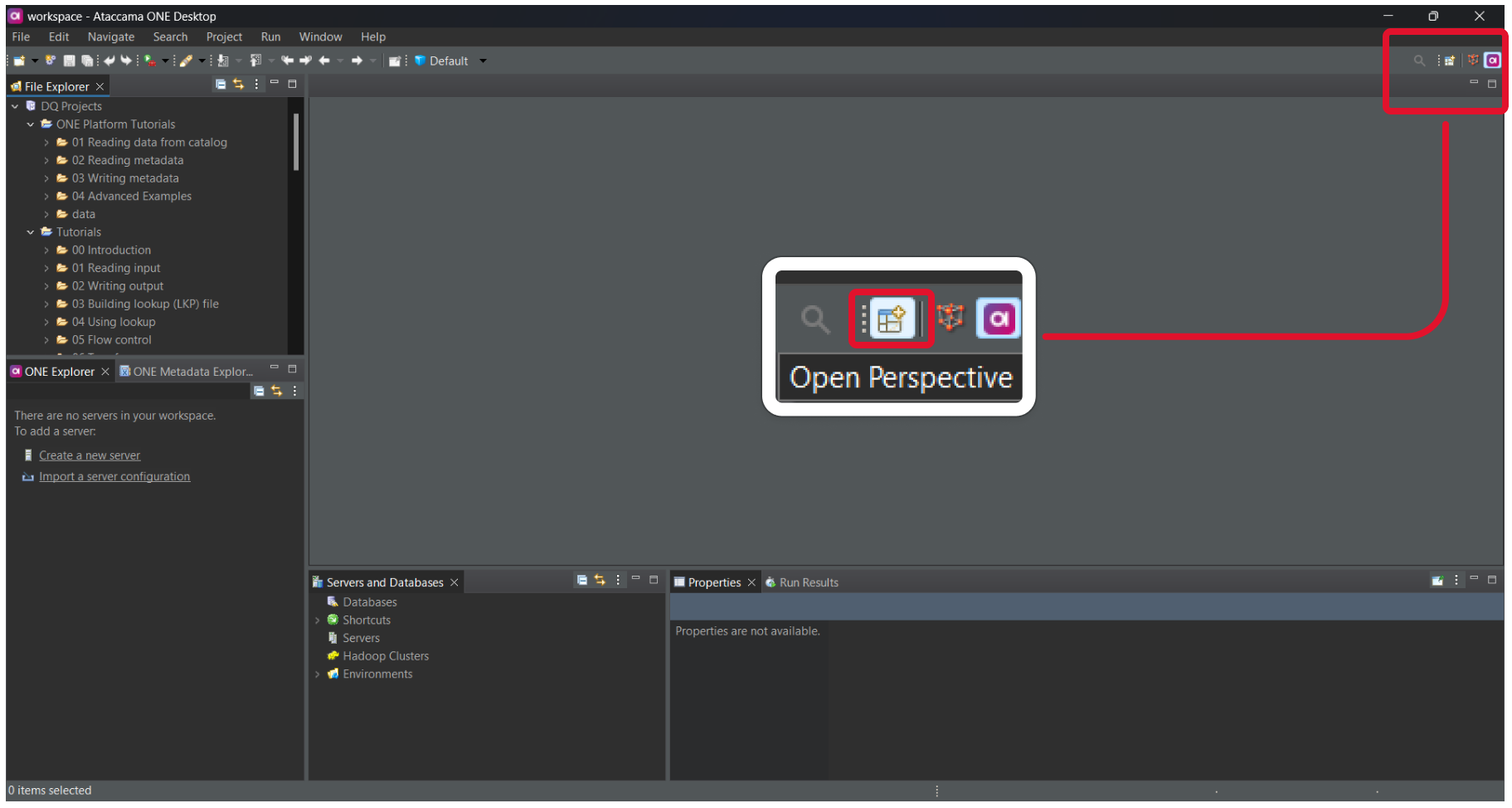 Open Perspective icon