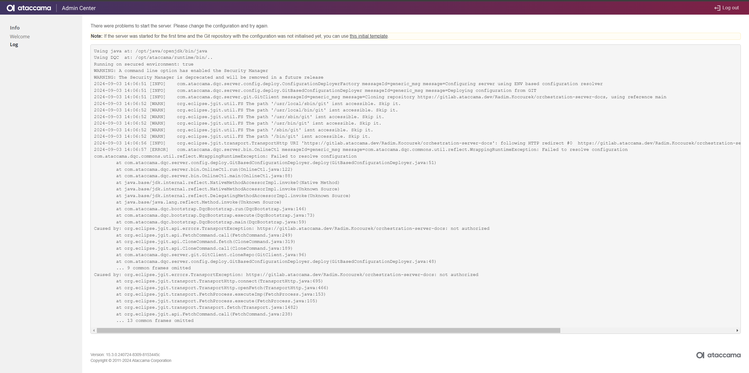 Error example