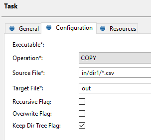 Operate on File task configuration